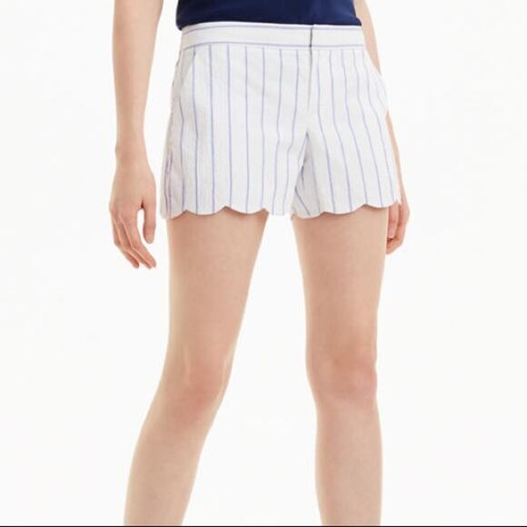 Club Monaco Amber Short Raj Blue Stripe Size 2 - Picture 3 of 14